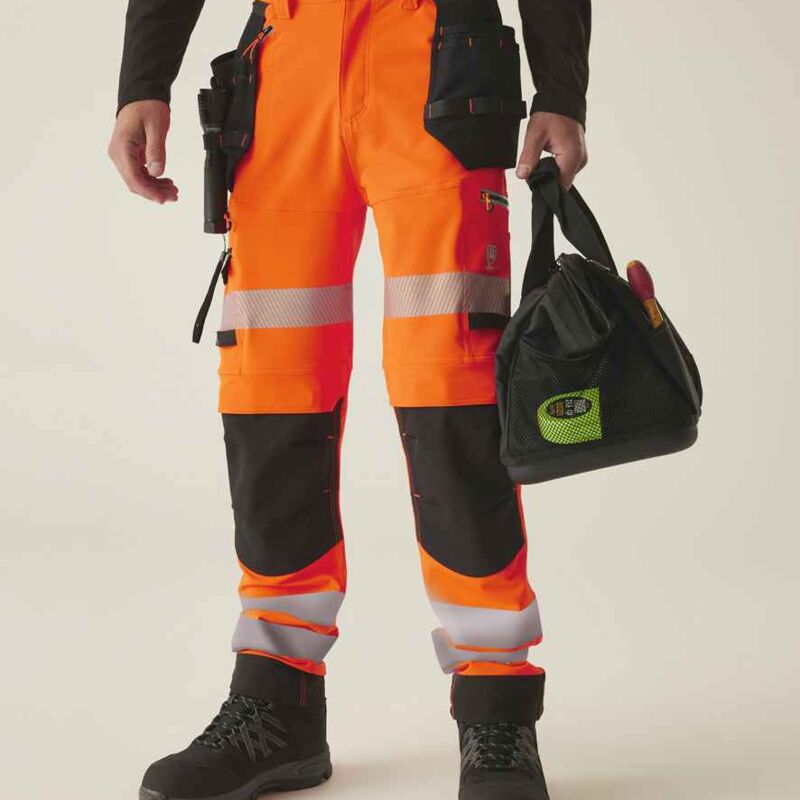 Regatta High Visibility Infiltrate Stretch Holster Trousers Thumbnail