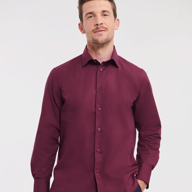 Russell Collection Long Sleeve Easy Care Fitted Shirt Thumbnail