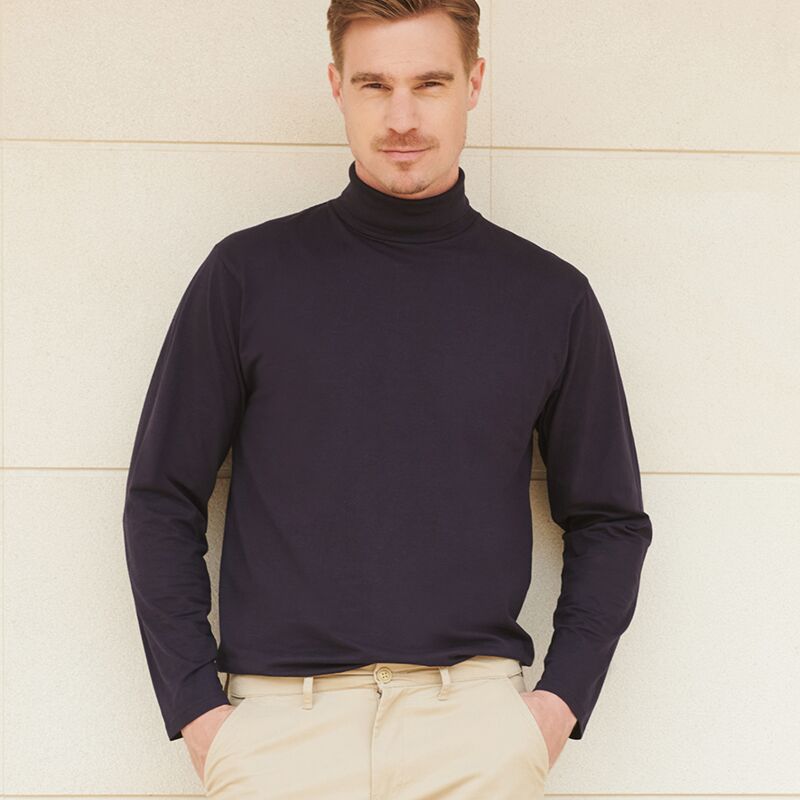 Henbury Long Sleeve Roll Neck Top Thumbnail