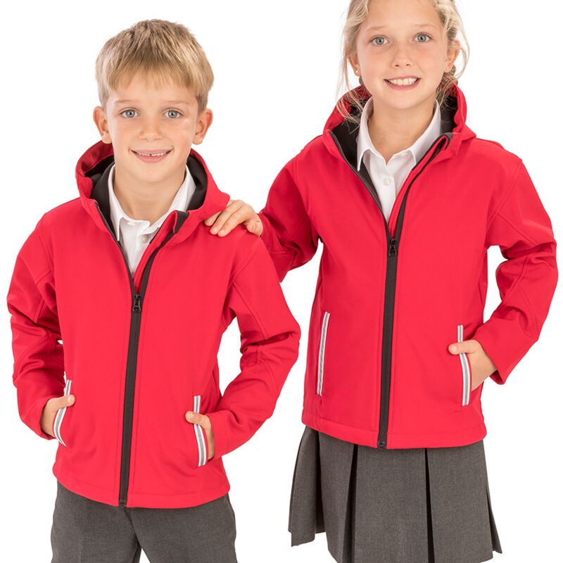 Result Core Kids TX Performance Hooded Soft Shell Jacket Thumbnail