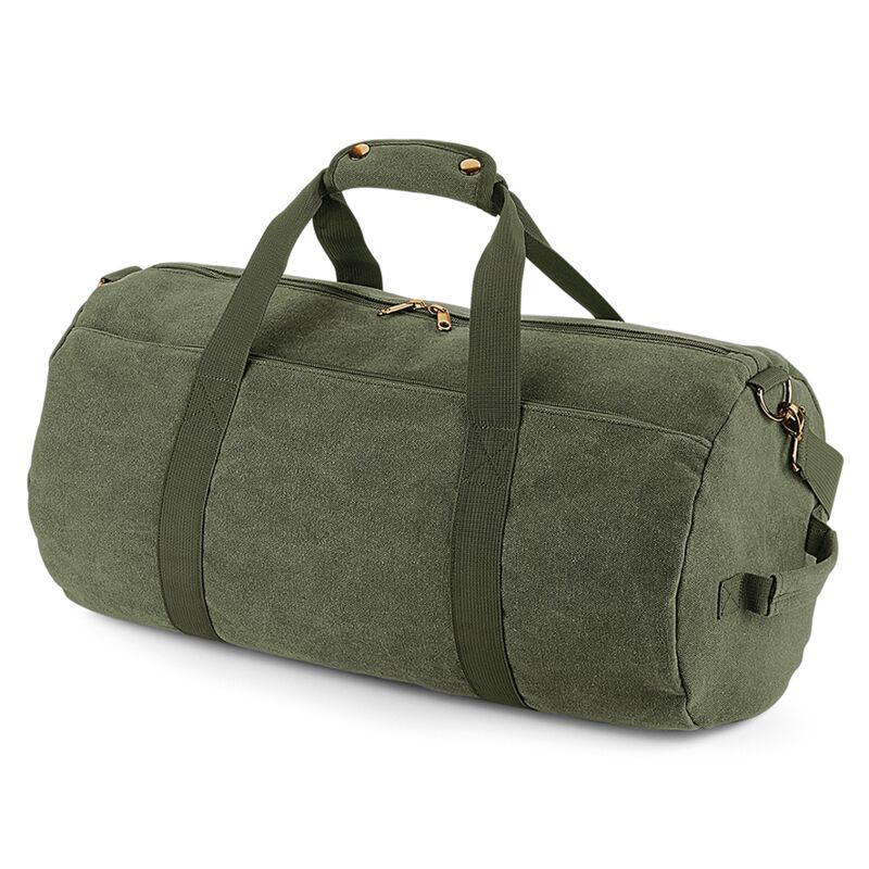 BagBase Vintage Canvas Barrel Bag Thumbnail