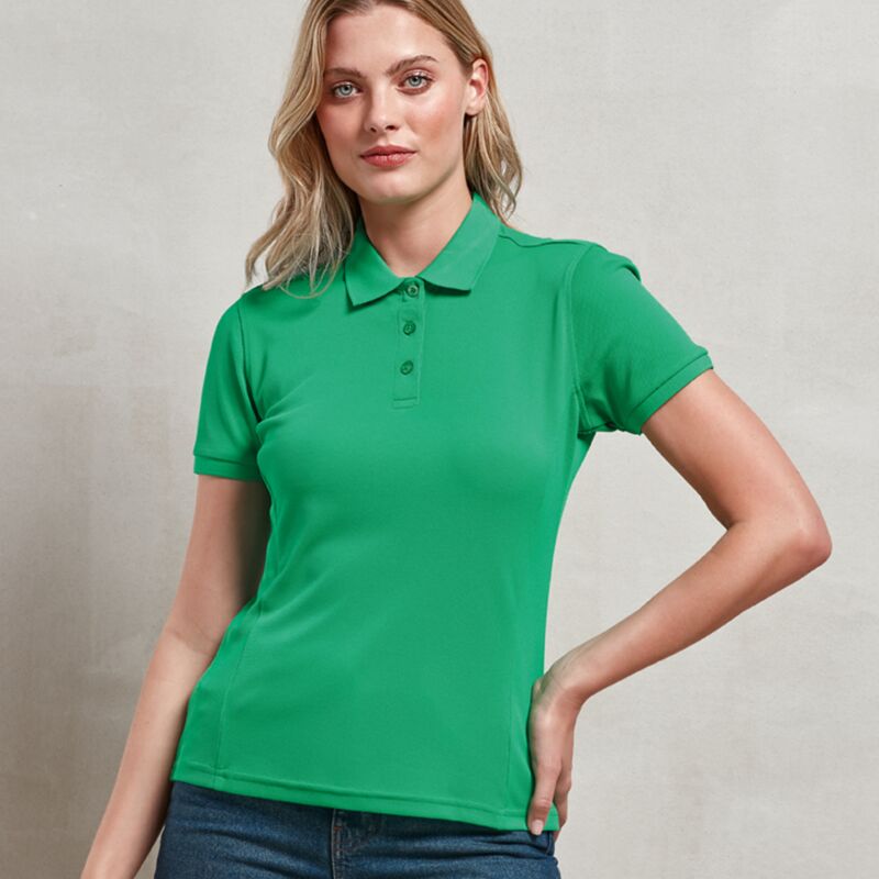 Premier Ladies Coolchecker® Plus Piqué Polo Shirt Thumbnail