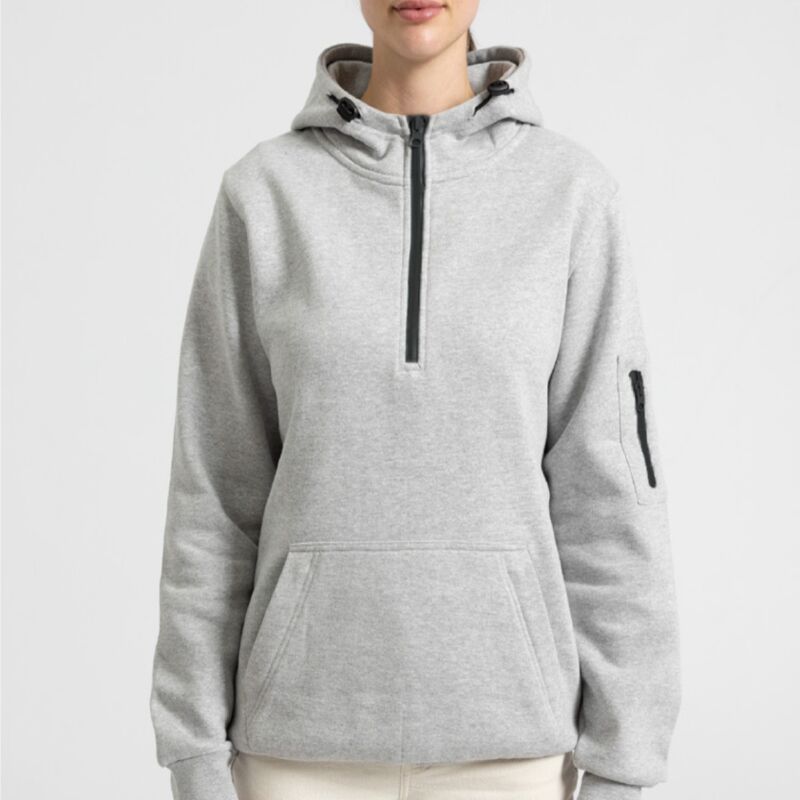 Agilitywear Quarter zip hoodie with zip pockets Thumbnail
