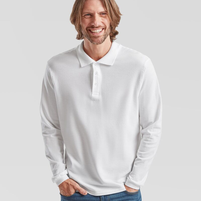 Premium Long Sleeve Polo medium  Thumbnail